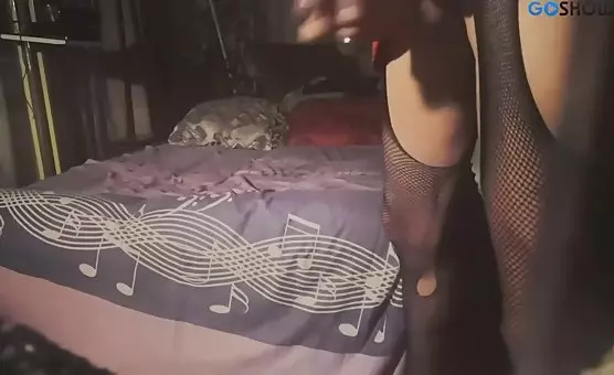 Crossdresser Exposes the Crotch and Plays with a Dildo  Hot Transgender Fantasies Unleashed