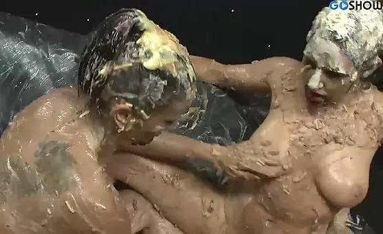 Lesbians Covered in Creamy Delight